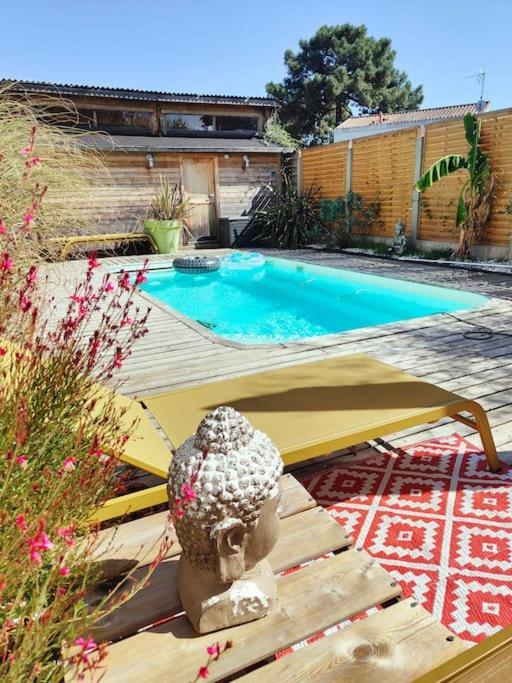 Tiny House Avec Jardin Et Acces Piscine Chauffee Villa Saint-Médard-en-Jalles Exteriör bild